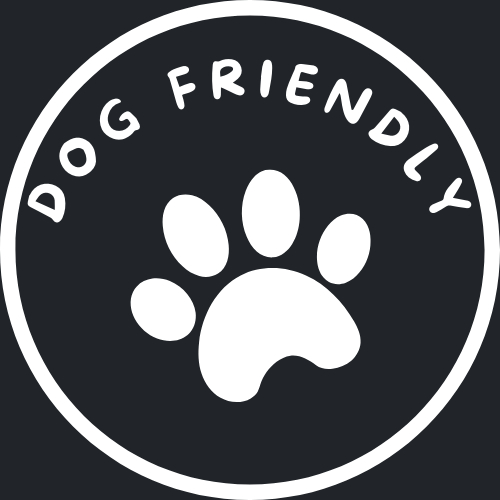Dog Friendly Image: paw print with text